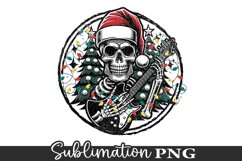Christmas Skeleton Sublimation Design - High Quality 300 Dpi Product Image 1