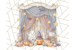 Creepy Carnival Halloween Clipart PNG with Hayride Art Product Image 3