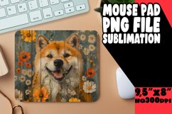 Wooden Texture Dog Lover's Mouse Pad Product Image 1