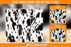 Cowhide Tumbler Wrap Designs, Sublimation Wrap Product Image 1