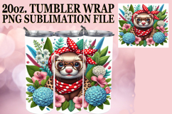 Lively adventures 20oz tumbler wrap, Cute Animals Product Image 1