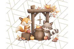 Woodland Apple Orchard Festival PNG Fall Clipart Product Image 3