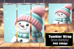 CHARMING 20oz Tumbler Template for Custom Gifts , Snowman Product Image 1