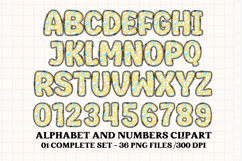 Baby Boy Alphabet PNG Clip Art, baby boy letters doodle Product Image 2
