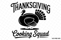 Thanksgiving Cooking Squad Svg | Halloween Svg | Svg File Product Image 1