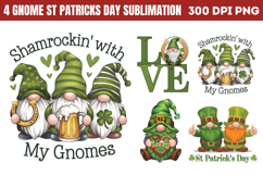 Gnome St Patricks Day Sublimation Bundle PNG Product Image 3
