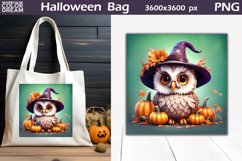 Owl Pumpkin Halloween Bag | Witch Owl Halloween Bag Product Image 1