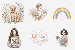 Pet Memorial Rainbow Bridge Clipart | 70 Watercolor PNG Product Image 9