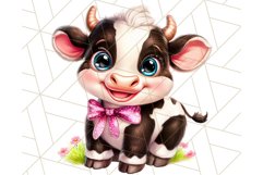 Kids Farm Clipart, Cute Farmer and Farm Animal PNG Product Image 4