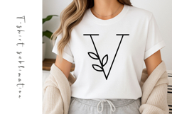 Alphabet, Letters, Monogram, Black flowers Product Image 1