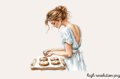 Blue Cozy Spring Home Clipart PNG Product Image 1