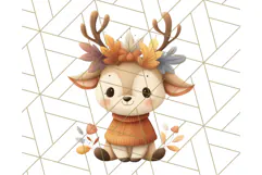 Woodland Autumn Animals PNG Clipart for Fall & Harvest Product Image 3