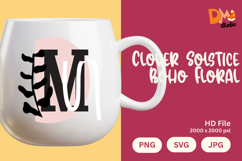 Clover Solstice Boho Floral Monogram Product Image 1