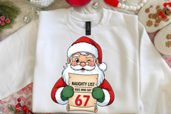 Christmas Santa 67 png, Funny Teacher Christmas png, Product Image 3