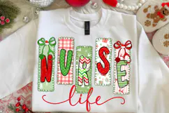 Christmas Nurse png, Nurse Coquette Christmas Png Product Image 3