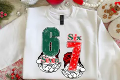 Six Seven 6 7 Christmas PNG, Trendy Christmas Meme Png Product Image 3