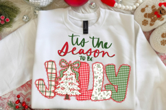 Tis The Season To Be Jolly Png, Preppy Christmas Png Product Image 1