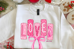 Loved John 3:16 Png, Christian Valentine PNG, Preppy Valenti Product Image 2