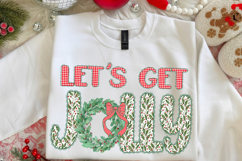 Let&#039;s Get Jolly Png, Merry Christmas Png, Christmas Festive Product Image 1