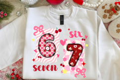 Six Seven Valentine PNG Funny Trendy Meme Sublimation Design Product Image 2