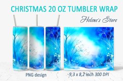 Christmas blue tumbler bundle| Winter Tumbler Sublimation Product Image 17