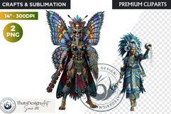 Aztec Deities Pantheon Cliparts | Ancient Mythology gods PNG Product Image 1