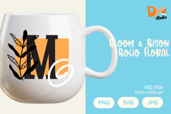 Bloom &amp; Bison Boho Floral Monogram Product Image 1