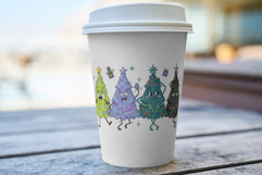 Cartoonish Christmas Trees Clipart Product Image 5