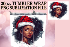 Cheerful days 20oz tumbler wrap, Xmas Girl Product Image 1