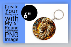 Cute Keychain Circle Design PNG , Animals Product Image 1