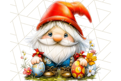 Easter Gnome PNG, Spring Bunny Clipart, Cute Digital Art Product Image 3