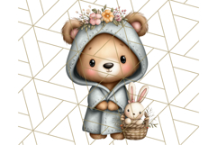 Woodland Nursery Baby Animals Clipart, Cute Animals Png Product Image 3
