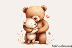 Mothers and Babies Nursery Animals PNG Product Image 1