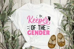 Keeper of the gender SVG Design, Pregnancy SVG De Product Image 2