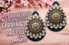 Playful Teardrop Design for Sublimation , Mandala Product Image 1