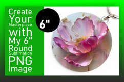 Springtime Serenade: 3D Floral Round Designs Art PNG Product Image 1