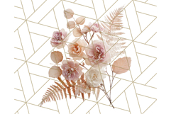 Whimsy Winter Florals Clipart PNG, Christmas Png Clipart Product Image 3