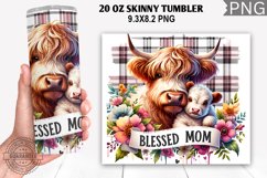 Blessed Mom Tumbler Wrap,20 Oz Tumbler Wrap, Mom Tumbler Product Image 1