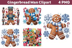 Gingerbread Man Clipart PNG Product Image 1