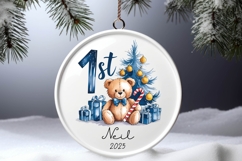 Baby&#039;s First Christmas Ornament, PNG Product Image 2