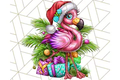 Summer Christmas Clipart PNG, Tropical Holiday Art Clip Art Product Image 3