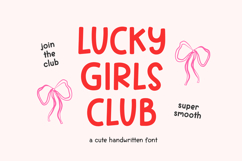 Lucky Girls Club Bold Handwritten Sans Retro Vibes Product Image 23