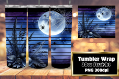 BEAUTIFUL 20oz Tumbler Wrap PNG , Halloween Product Image 1