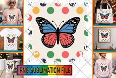 Unique PNG TSHIRT Magic, Butterfly Product Image 1