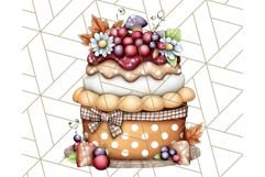 Fall Cake Clipart PNG, Autumn Cakes With Pumpkins Product Image 3