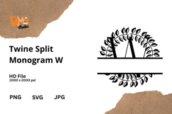 Twine Split Monogram Product Image 1