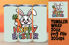 STYLISH 20oz Tumbler Wrap Design , Easter Bunny Product Image 1