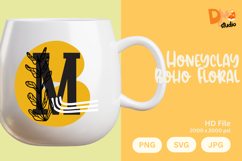 Honeyclay Boho Floral Monogram Product Image 1