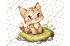Woodland Nursery Baby Animals And Fantasy Forest PNG Clipart Product Image 3