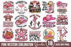Pink Western Sublimation Bundle PNG Product Image 1